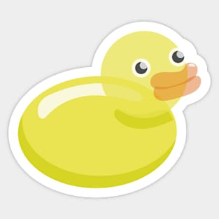 Cute balloon duckling, animal print in candy colors Sticker